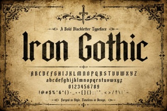 Iron Gothic Fonts: Design Ideas & Practical Uses