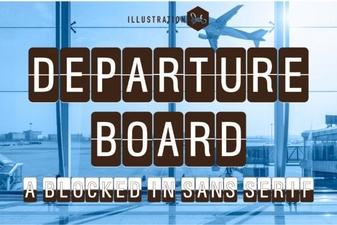 Crafting with Departure Board Font Styles
