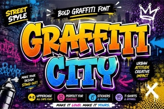 Graffiti City Font: Free Urban Typography Resources