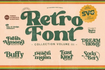 Groovy Retro Font Bundle for Creative Projects