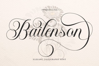 Bailenson Font for Creative Design Projects