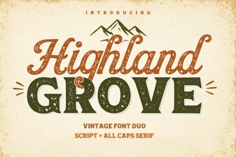 Highland Grove Font: a Creative Typeface for Designers