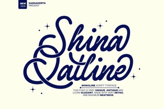 Design Projects with the Shina Qatline Font