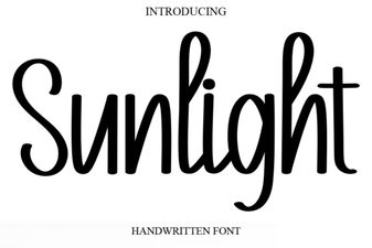 Illuminate Your Design with Sunlight Font