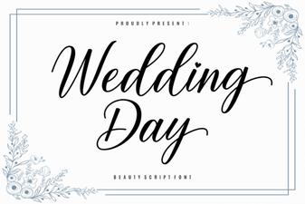 Perfect Wedding Day Fonts for Your Invitations